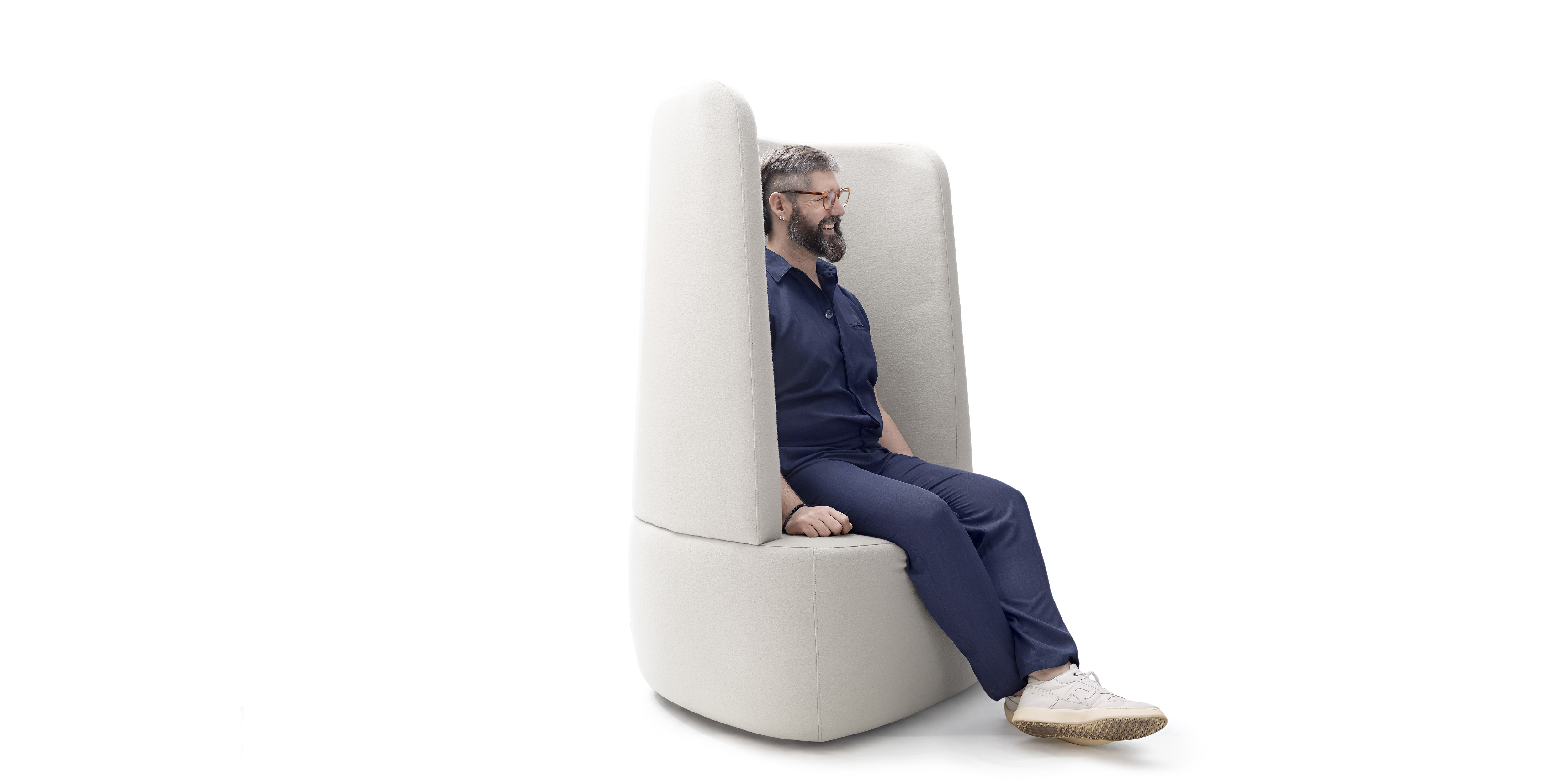 SOFA IBERE CHAISE - - - MODULO PONTA ESQUERDA - - - TECIDO ECOSIMPLE - ECOSIMPLE-1391-6.935.09010 ATLANTA - CRU LINHO/VERDE MUSGO