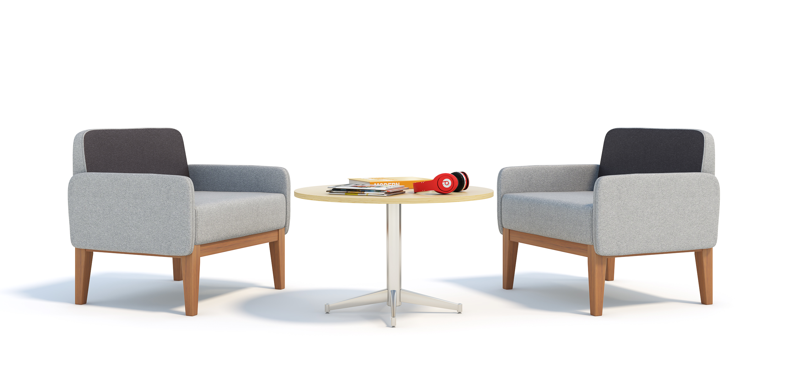 SOFA IBERE CHAISE - - - MODULO PONTA ESQUERDA - - - TECIDO ECOSIMPLE - ECOSIMPLE-1391-6.935.09010 ATLANTA - CRU LINHO/VERDE MUSGO