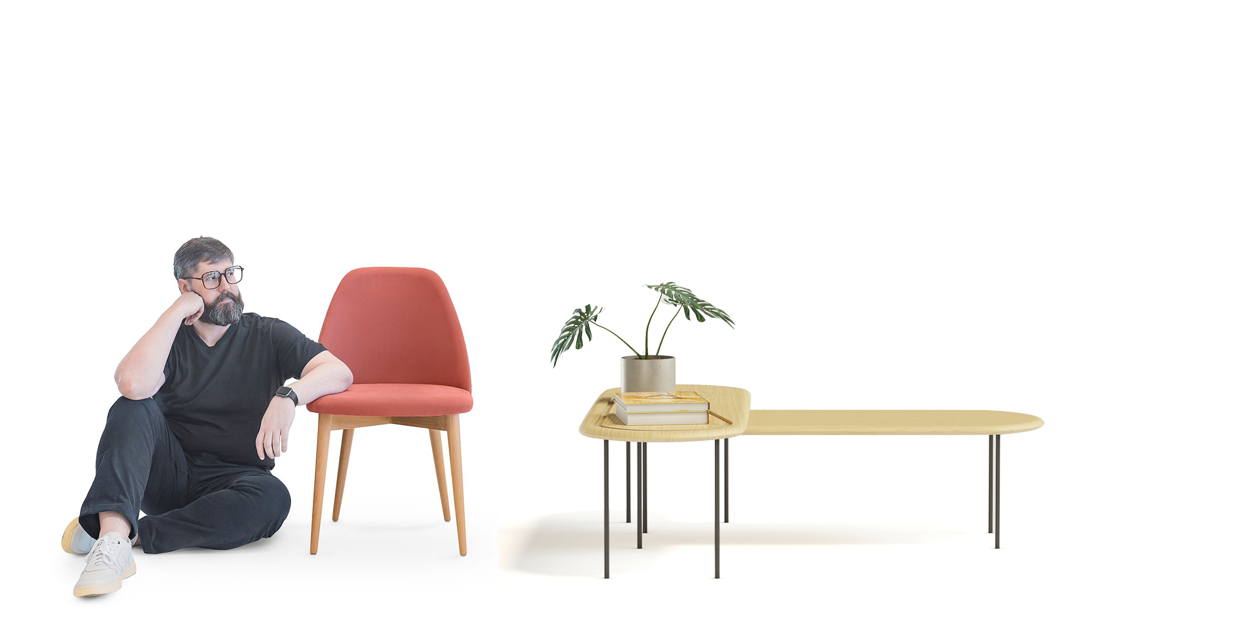 SOFA IBERE CHAISE - - - MODULO PONTA ESQUERDA - - - TECIDO ECOSIMPLE - ECOSIMPLE-1391-6.935.09010 ATLANTA - CRU LINHO/VERDE MUSGO
