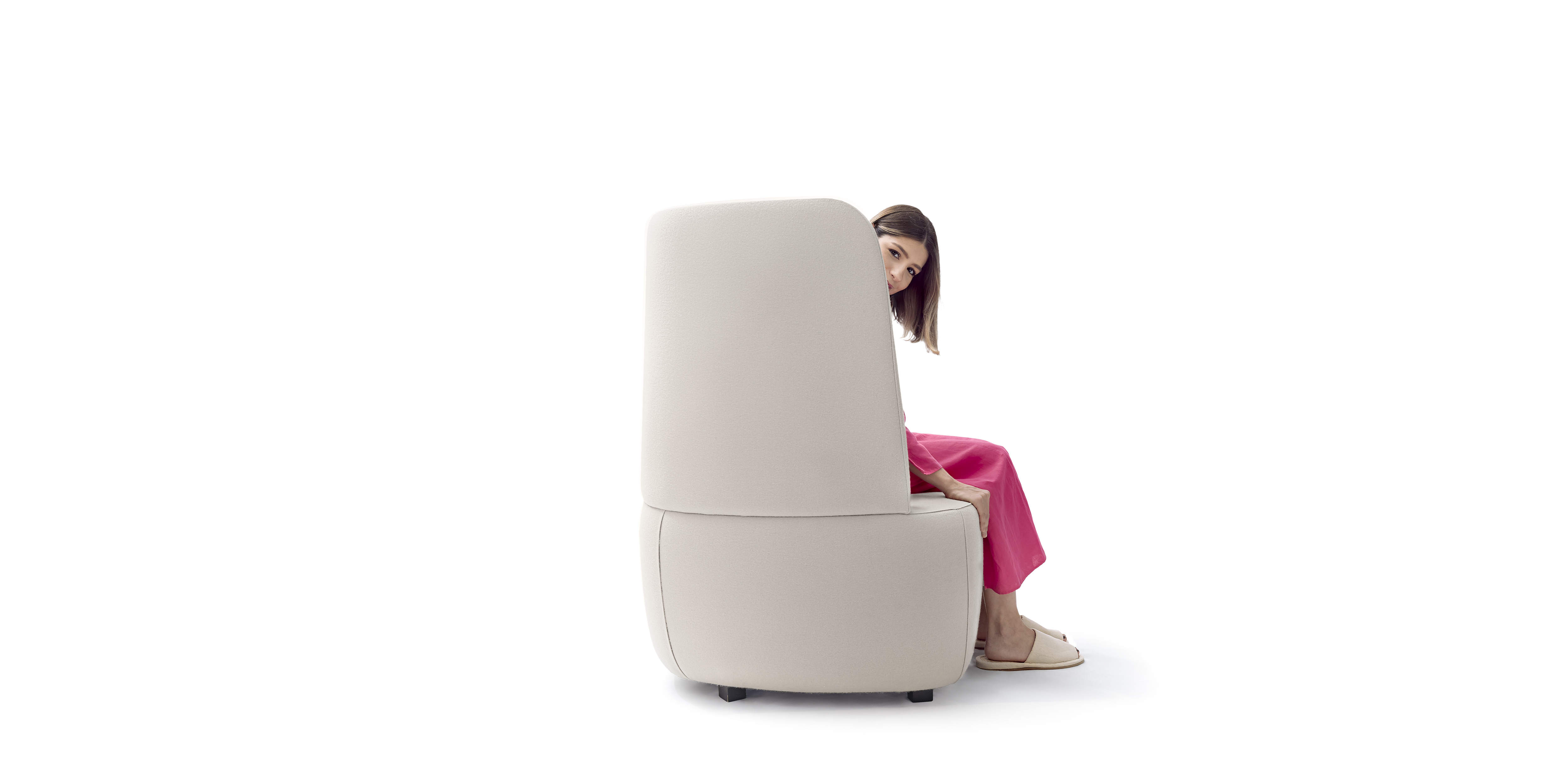 SOFA IBERE CHAISE - - - MODULO PONTA ESQUERDA - - - TECIDO ECOSIMPLE - ECOSIMPLE-1391-6.935.09010 ATLANTA - CRU LINHO/VERDE MUSGO