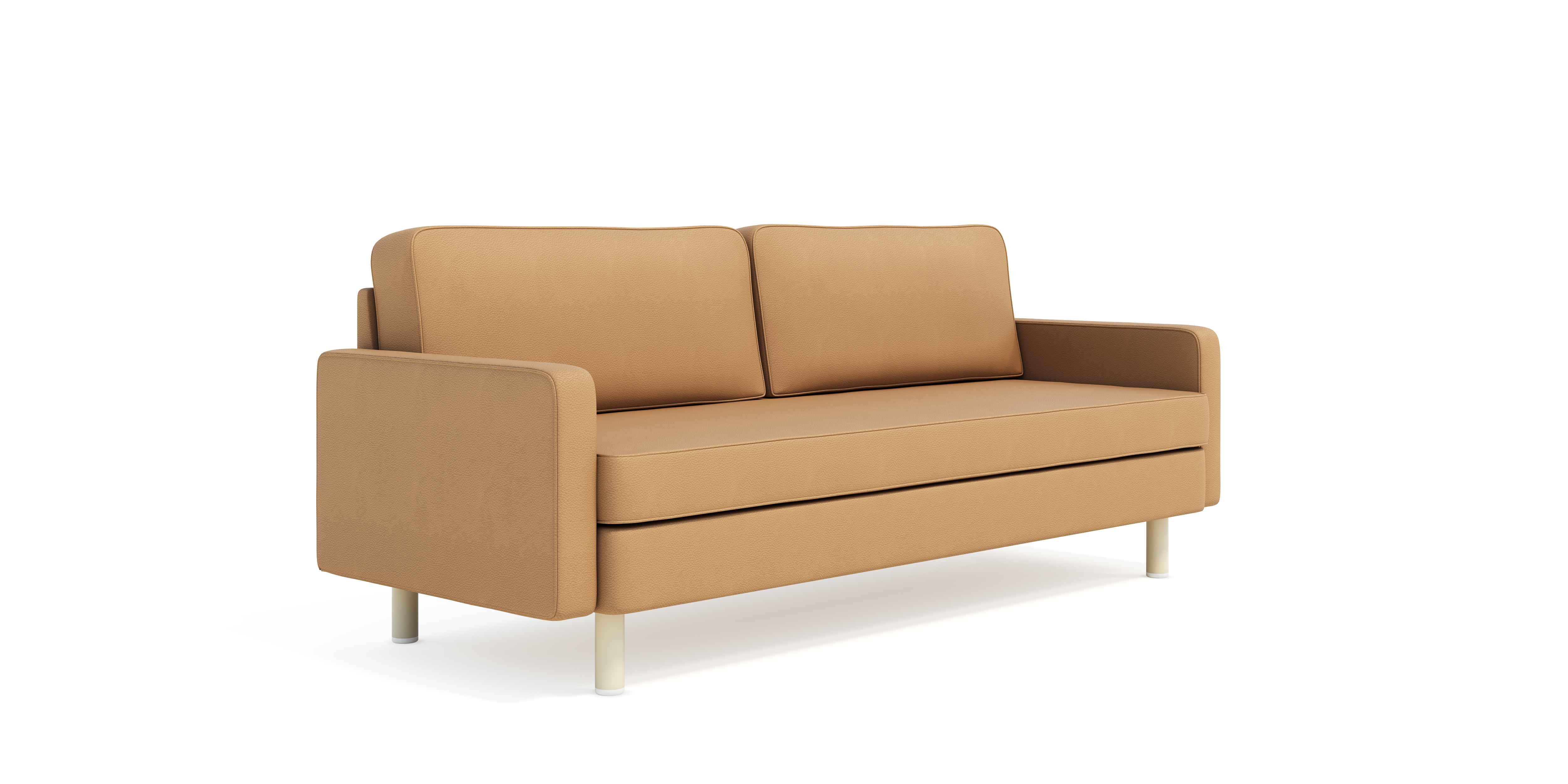 SOFA IBERE CHAISE - - - MODULO PONTA ESQUERDA - - - TECIDO ECOSIMPLE - ECOSIMPLE-1391-6.935.09010 ATLANTA - CRU LINHO/VERDE MUSGO